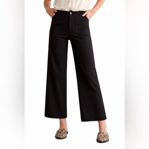 Miou Muse Wide Leg Trouser Pant Cropped